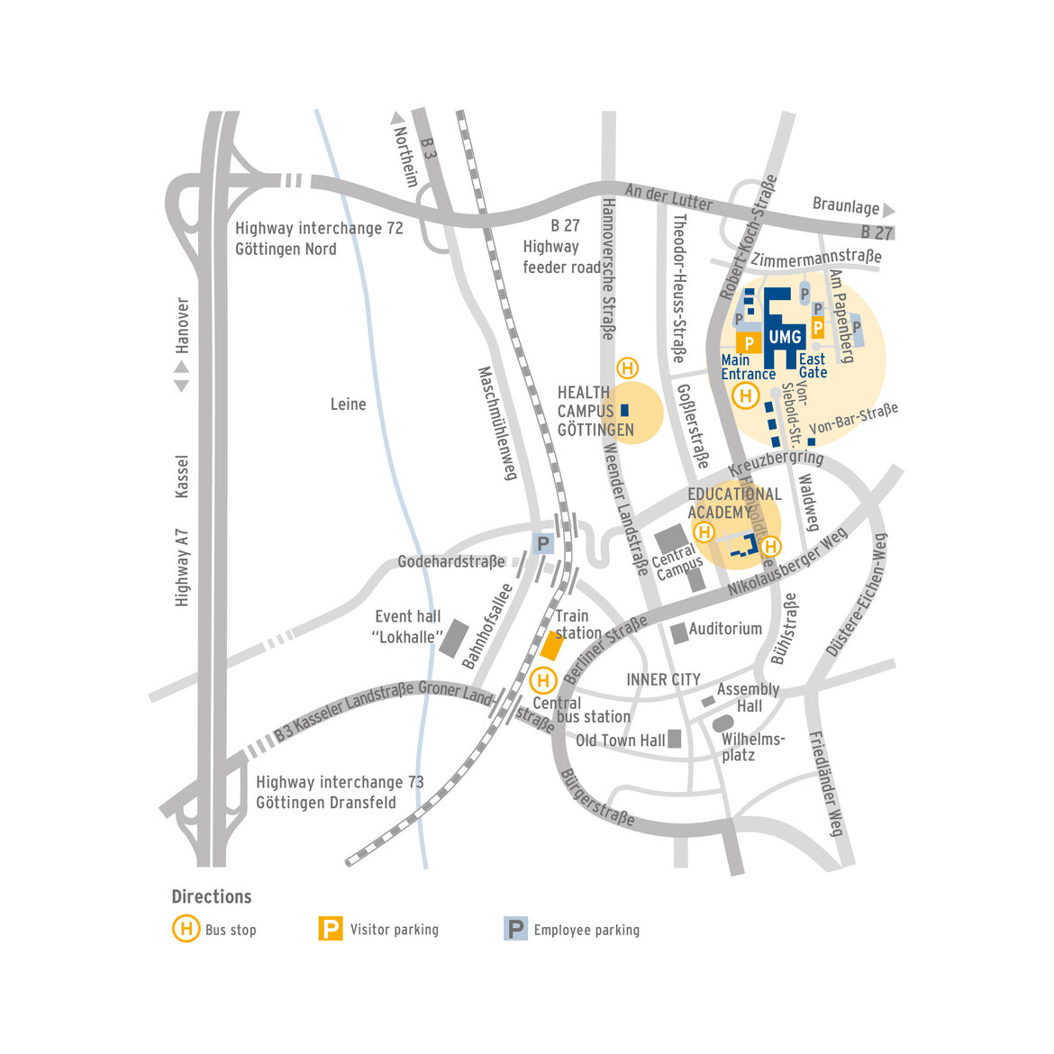 Approach to the main building